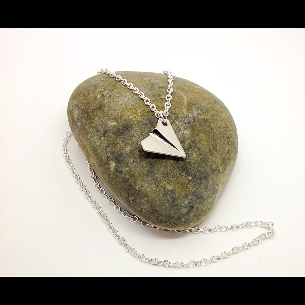 Paper Airplane Necklace by Dragon Life